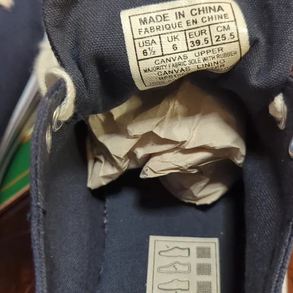 Polo Ralph Lauren Slater Canvas Low-Top Sneakers Junior Size 6.5 NWOT MSRP$69.95 - Picture 6 of 7